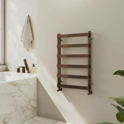 Toasty Balance Brushed Bronze Heated Towel Rail