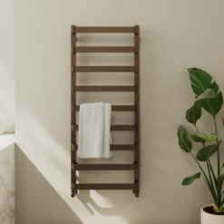 Toasty Balance Brushed Bronze Heated Towel Rail