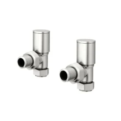 Toasty Brushed Nickel Round Manual Valve