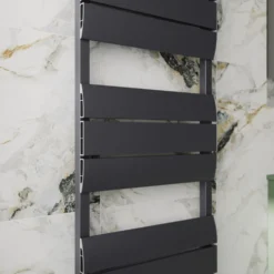 Toasty Dawn Anthracite Aluminium Heated Towel Rail - 1200 x 500mm
