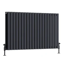 Toasty Ember Anthracite Oval Panel Horizontal Radiator