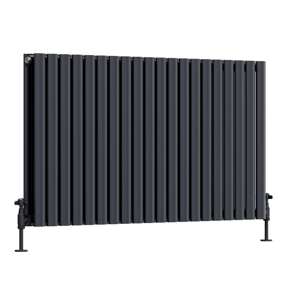Toasty Ember Anthracite Oval Panel Horizontal Radiator