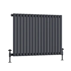 Toasty Ember Anthracite Oval Panel Horizontal Radiator