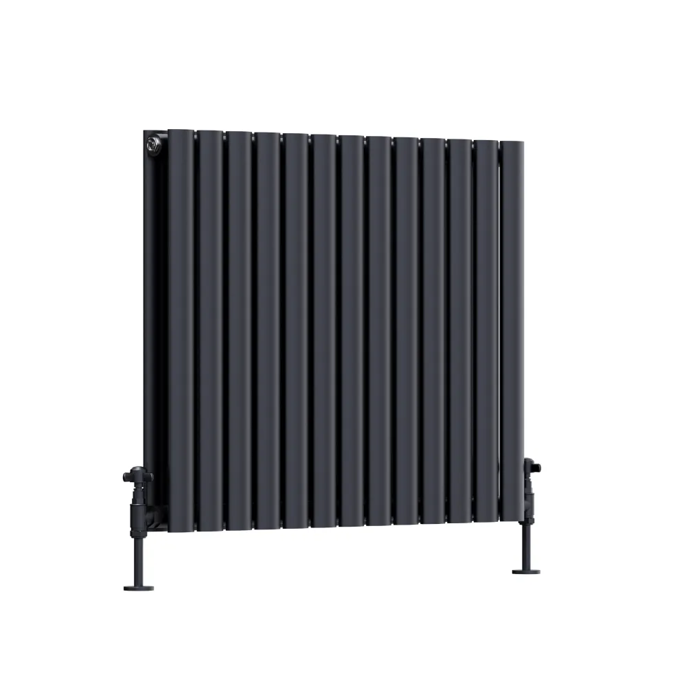 Toasty Ember Anthracite Oval Panel Horizontal Radiator