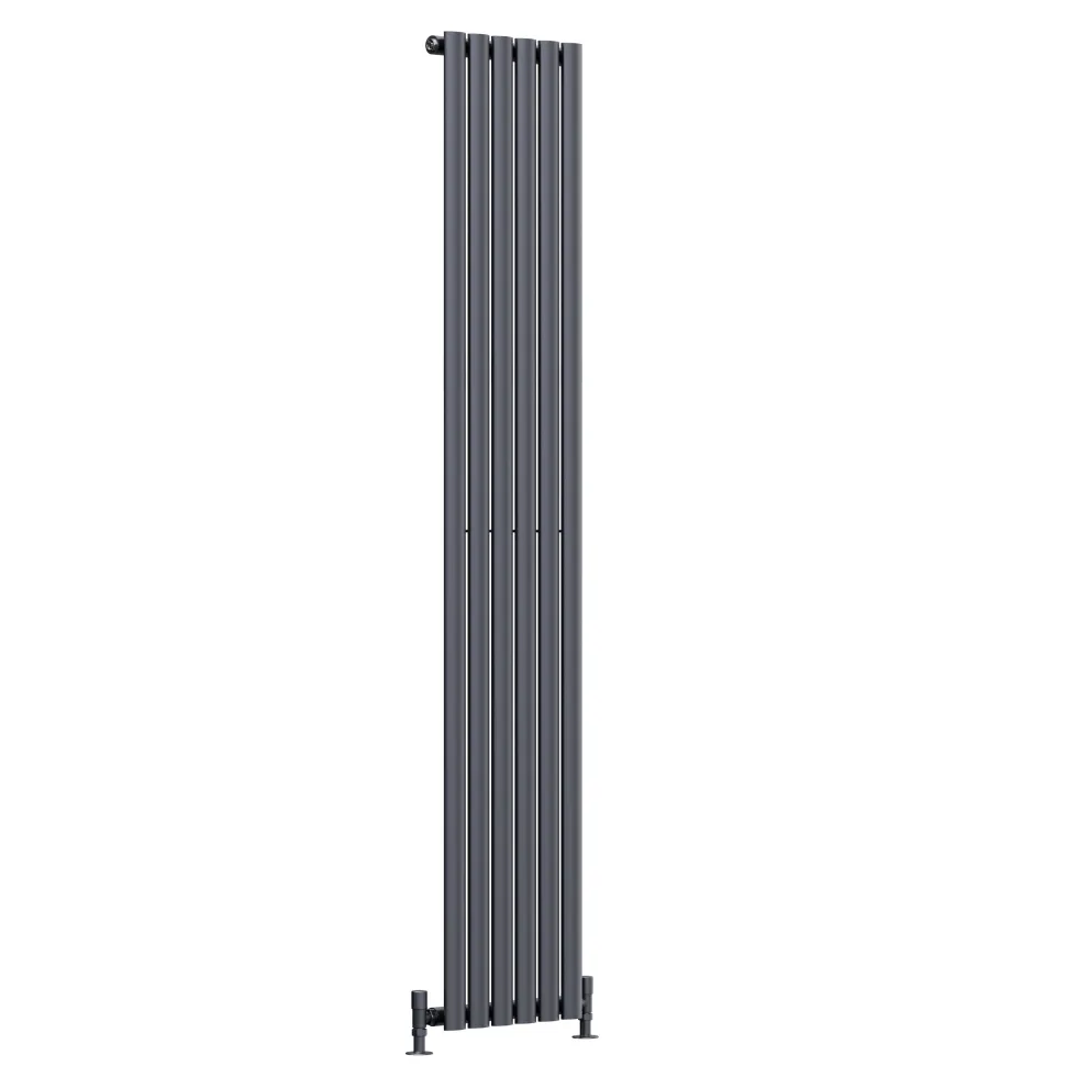 Toasty Ember Anthracite Oval Panel Vertical Radiator