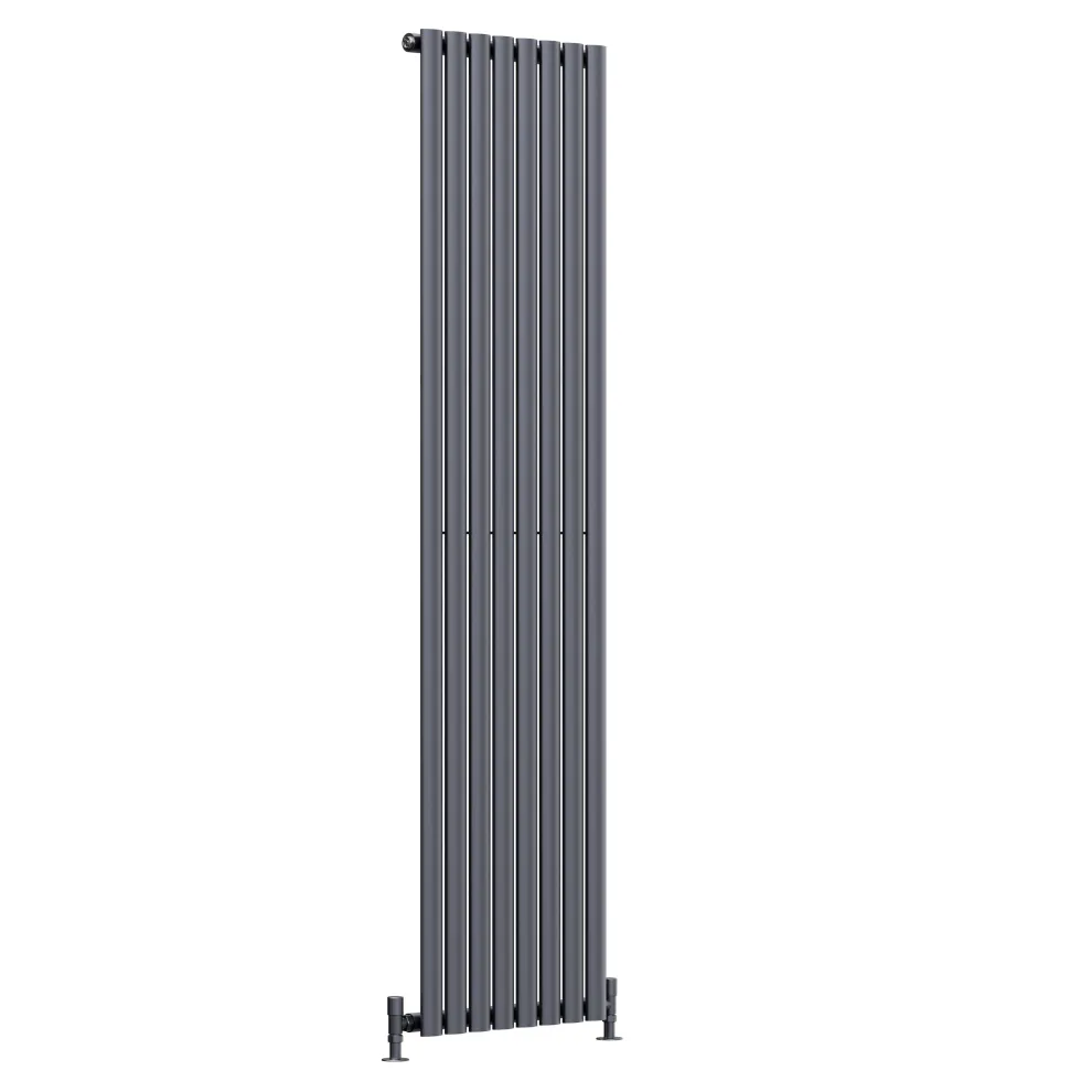 Toasty Ember Anthracite Oval Panel Vertical Radiator