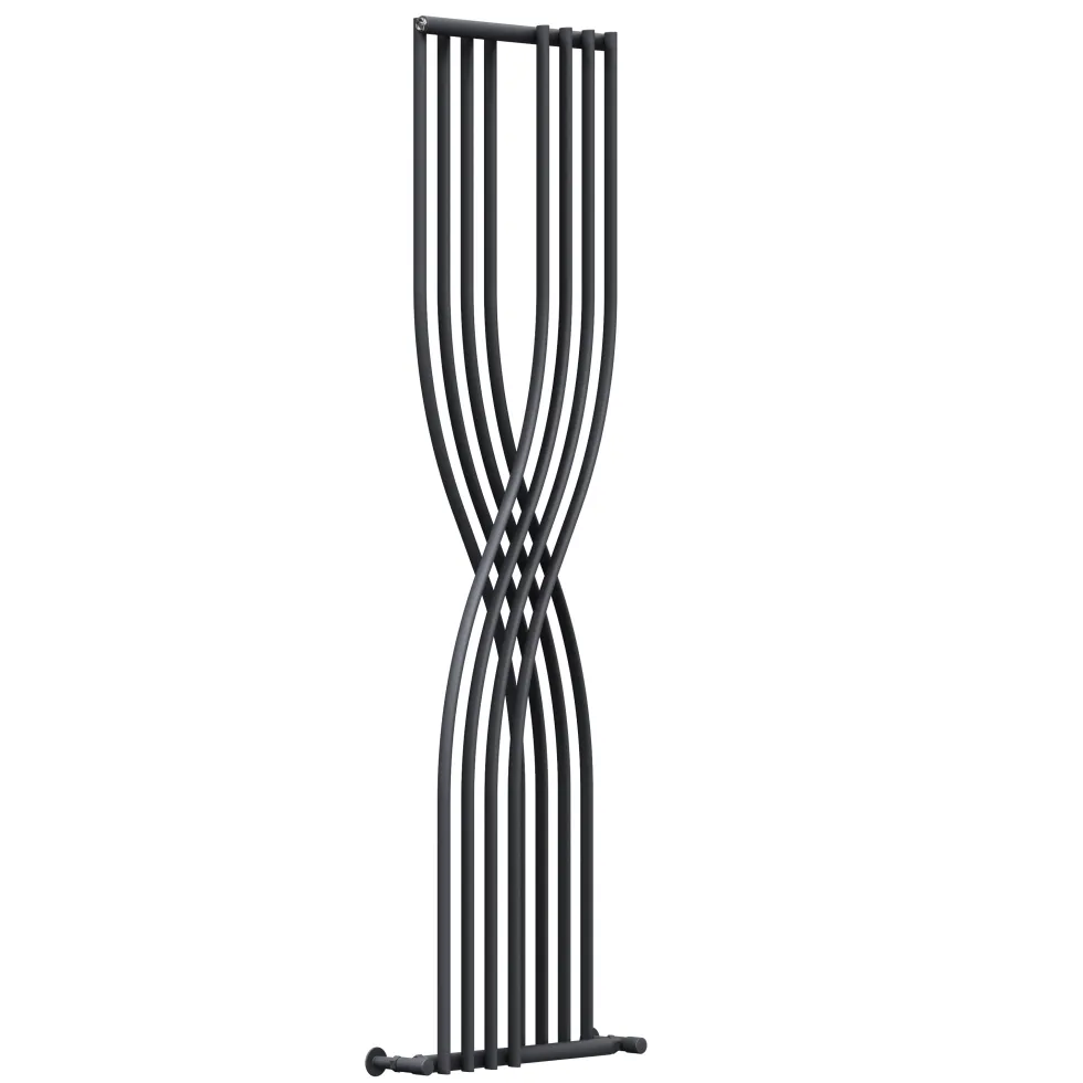 Toasty Embrace Anthracite Vertical Radiator - 1775 x 450mm