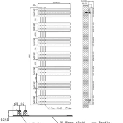 Toasty Flux Chrome Flat Panel Heated Towel Rail