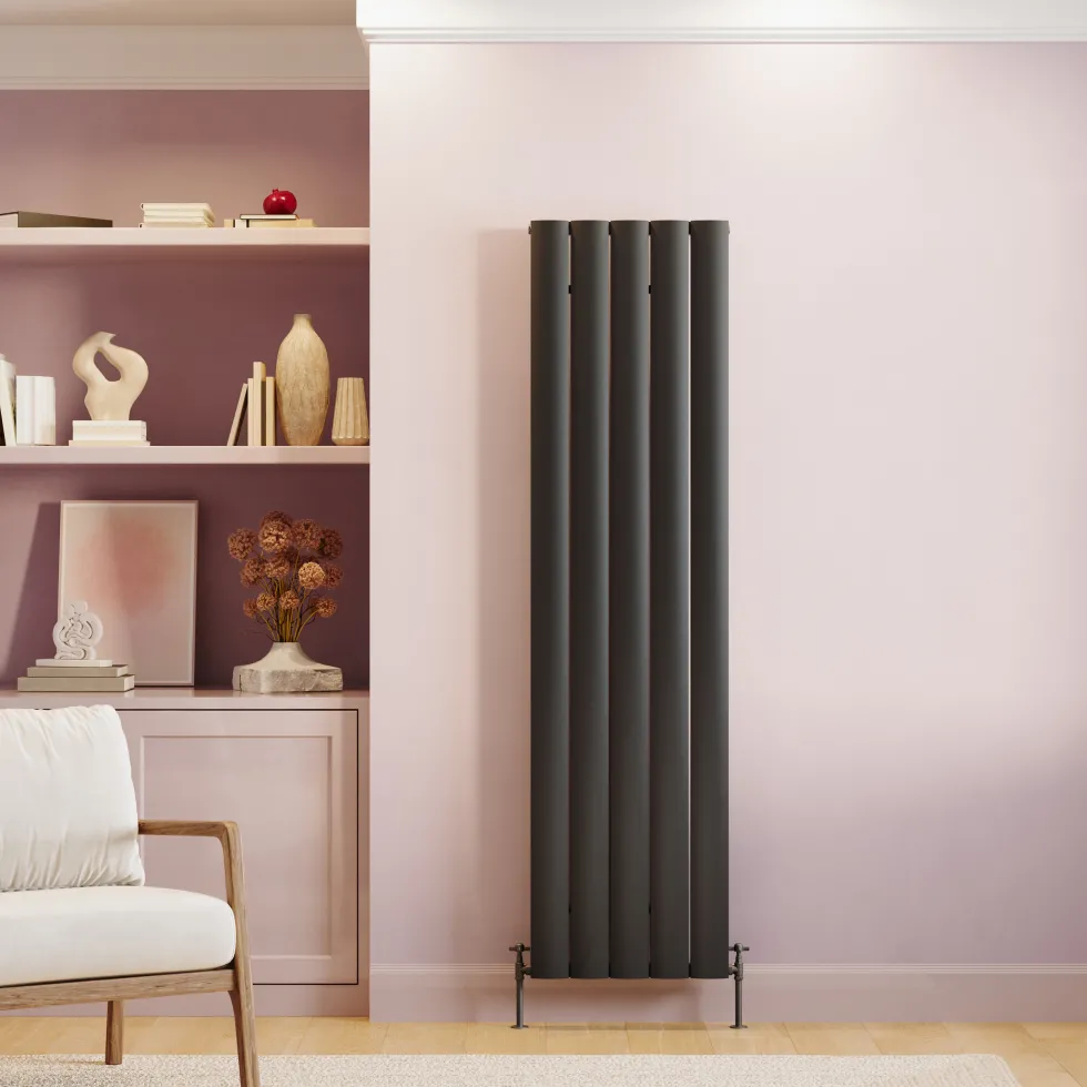 Toasty Forma Anthracite Vertical Aluminium Radiator
