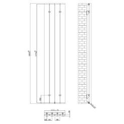 Toasty Forma White Vertical Aluminium Radiator