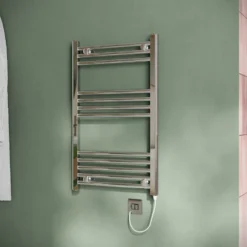 Toasty Glow Chrome 22mm Electric Heated Ladder Towel Rail with Heating Element