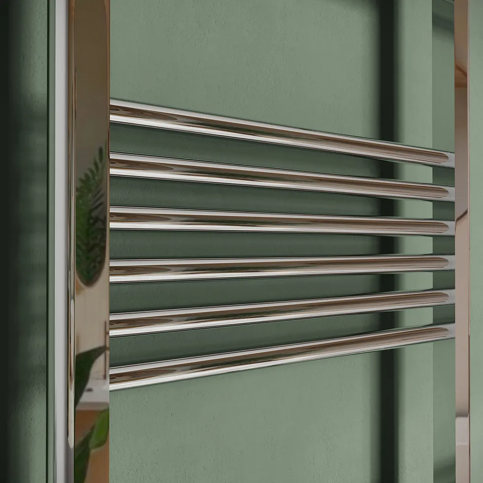 Toasty Glow Chrome 22mm Electric Heated Ladder Towel Rail with Heating Element