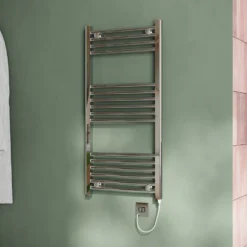 Toasty Glow Chrome 22mm Electric Heated Ladder Towel Rail with Heating Element