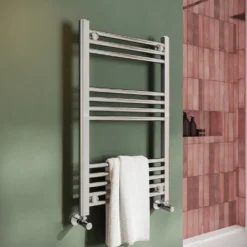 Toasty Glow Chrome 22mm Heated Ladder Towel Rail