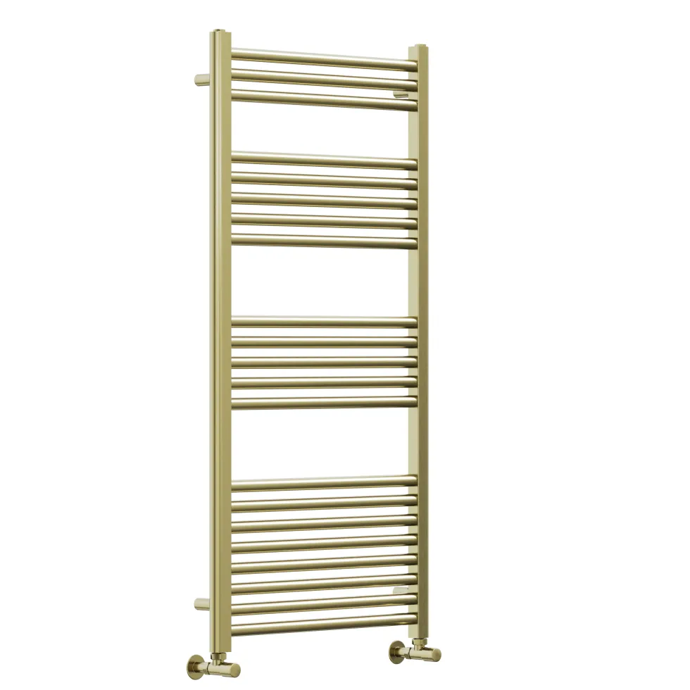 Toasty Glow Premium Brushed Brass 25mm Heated Towel Rail