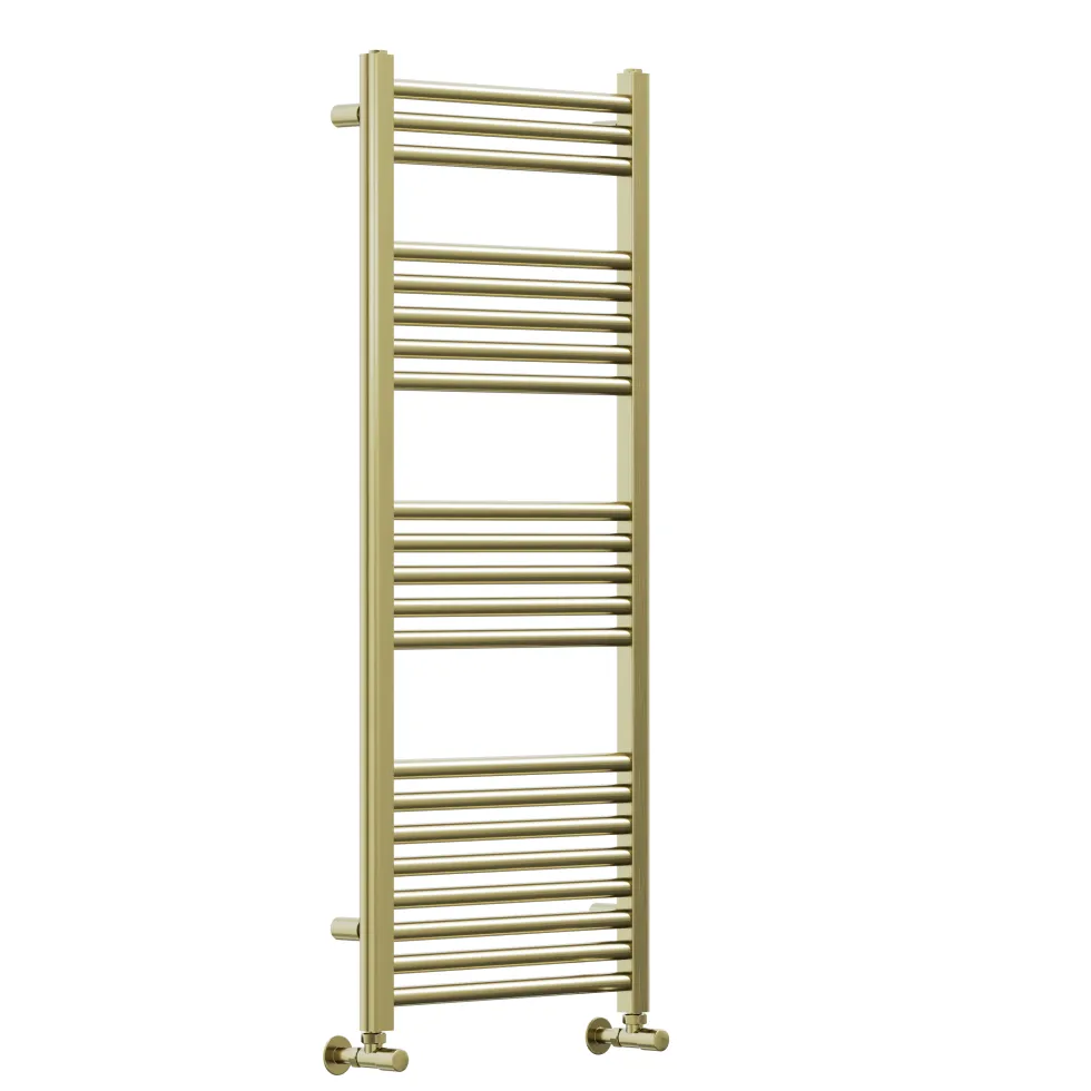 Toasty Glow Premium Brushed Brass 25mm Heated Towel Rail