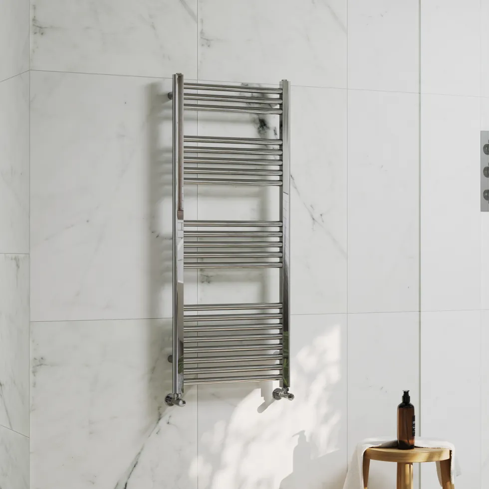 Toasty Glow Premium Chrome 25mm Heated Towel Rail