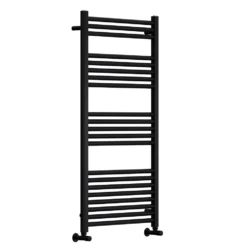 Toasty Glow Premium Matt Black 25mm Heated Towel Rail