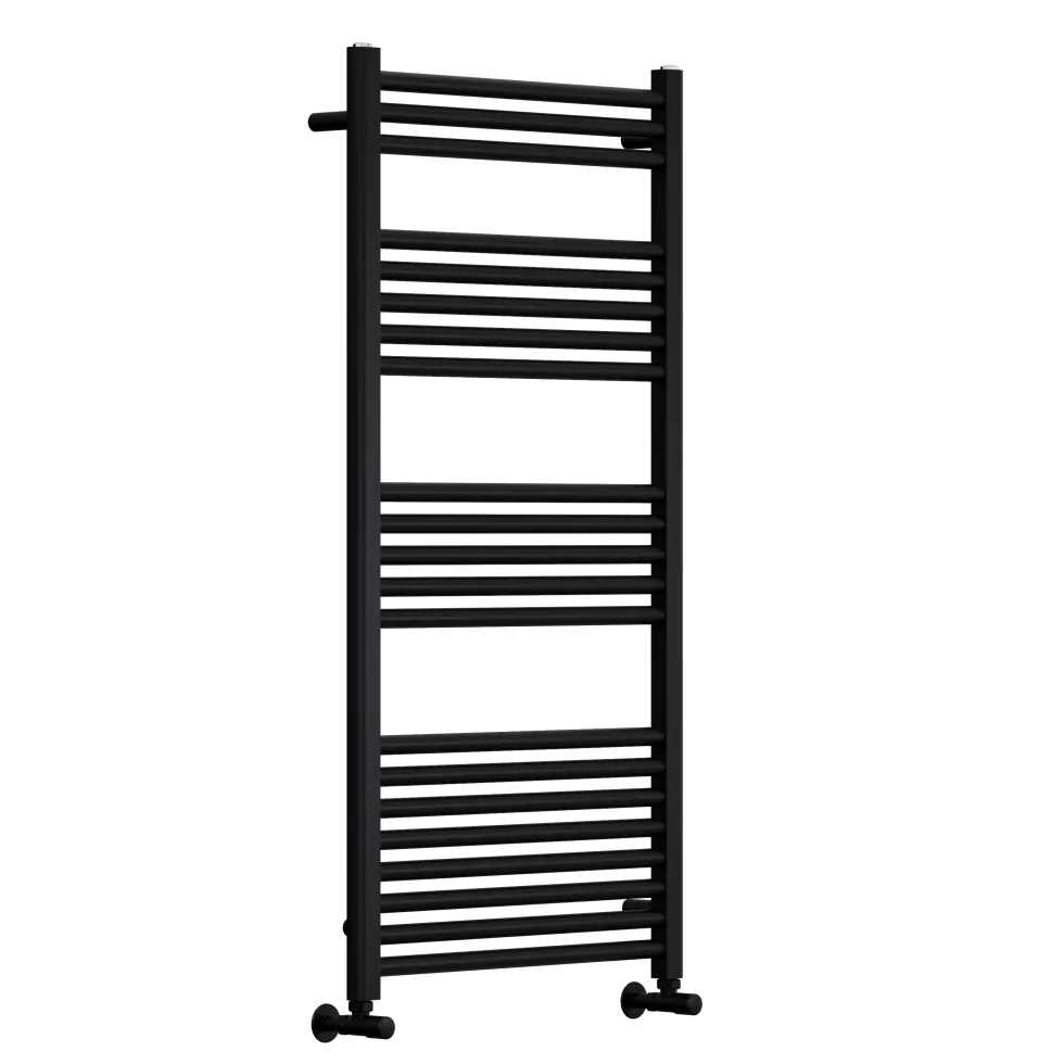 Toasty Glow Premium Matt Black 25mm Heated Towel Rail
