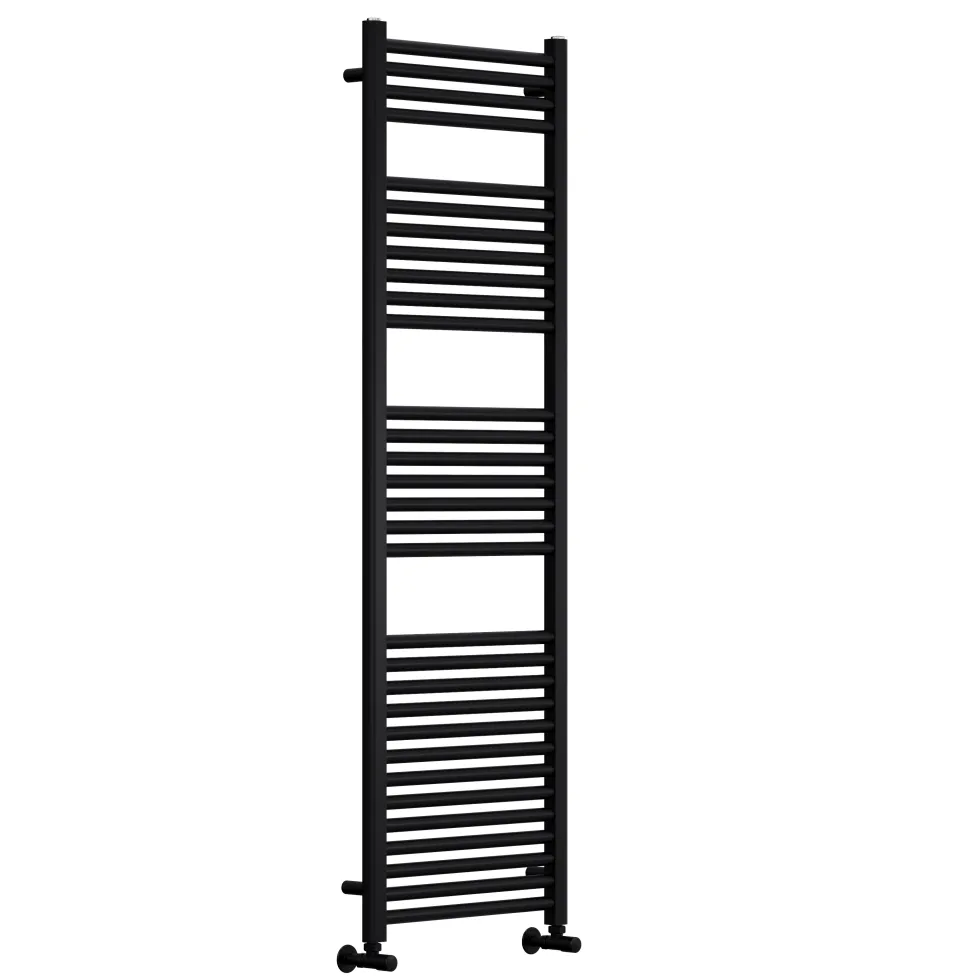 Toasty Glow Premium Matt Black 25mm Heated Towel Rail