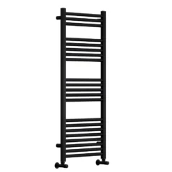 Toasty Glow Premium Matt Black 25mm Heated Towel Rail