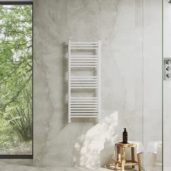 Toasty Glow Premium Matt White 25mm Heated Towel Rail
