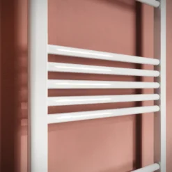 Toasty Glow White 22mm Electric Heated Ladder Towel Rail with Heating Element
