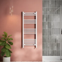 Toasty Glow White 22mm Heated Ladder Towel Rail