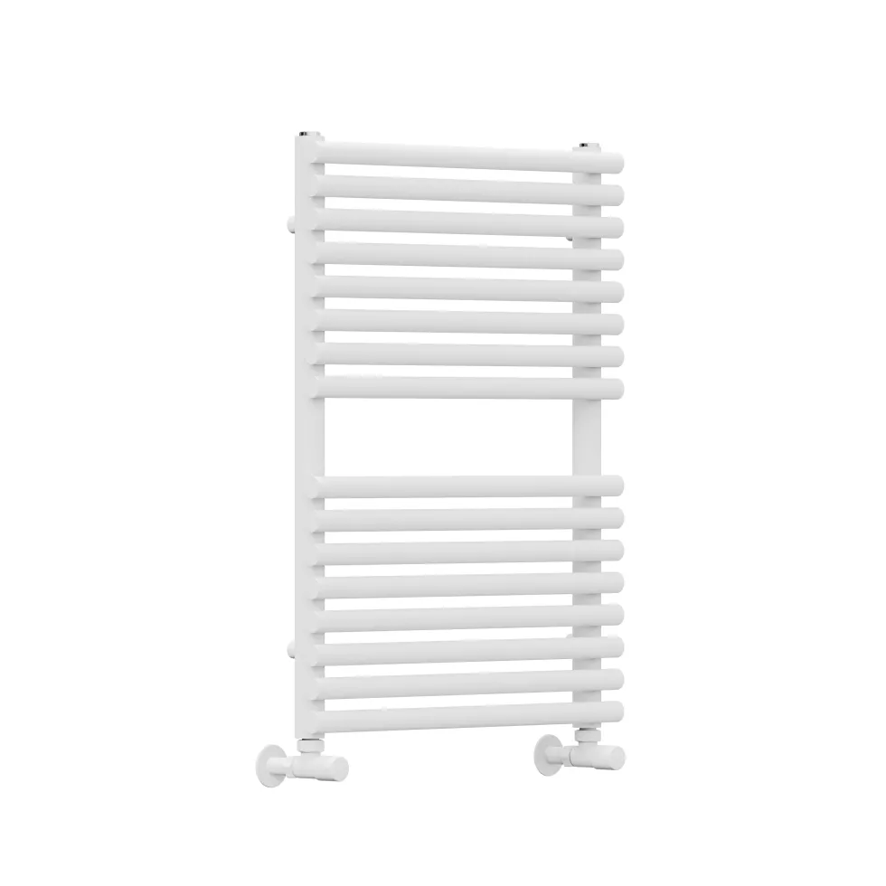 Toasty Halo Matt White Bar on Bar Heated Towel Rail