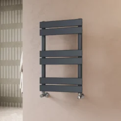 Toasty Hush Anthracite Flat Panel Heated Towel Rail