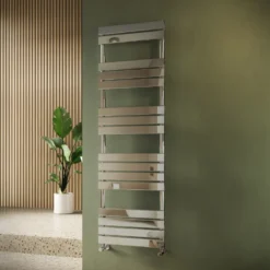 Toasty Hush Chrome Flat Panel Heated Towel Rail