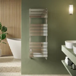 Toasty Hush Chrome Flat Panel Heated Towel Rail