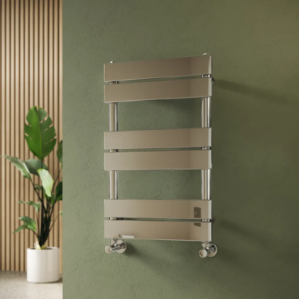 Toasty Hush Chrome Flat Panel Heated Towel Rail