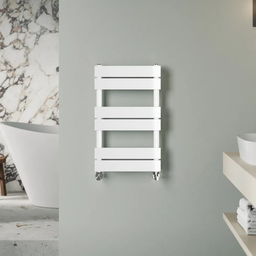 Toasty Hush White Flat Panel Heated Towel Rail