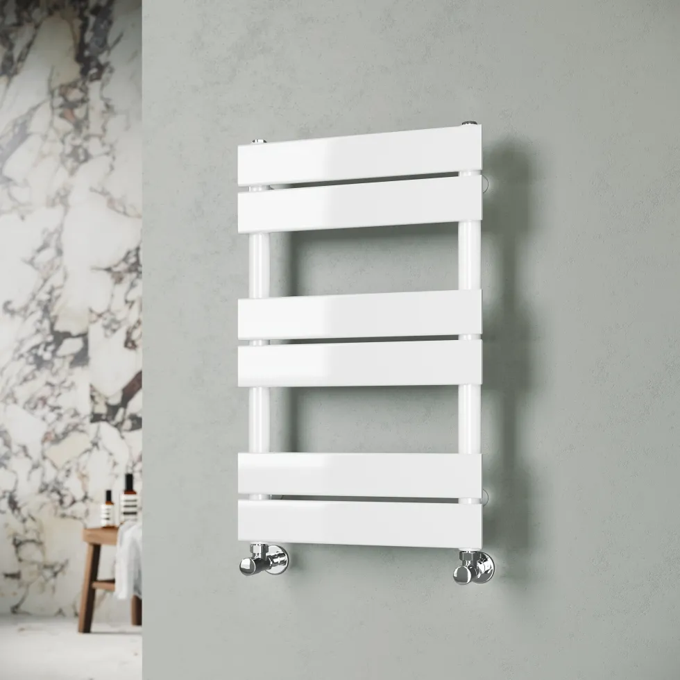 Toasty Hush White Flat Panel Heated Towel Rail