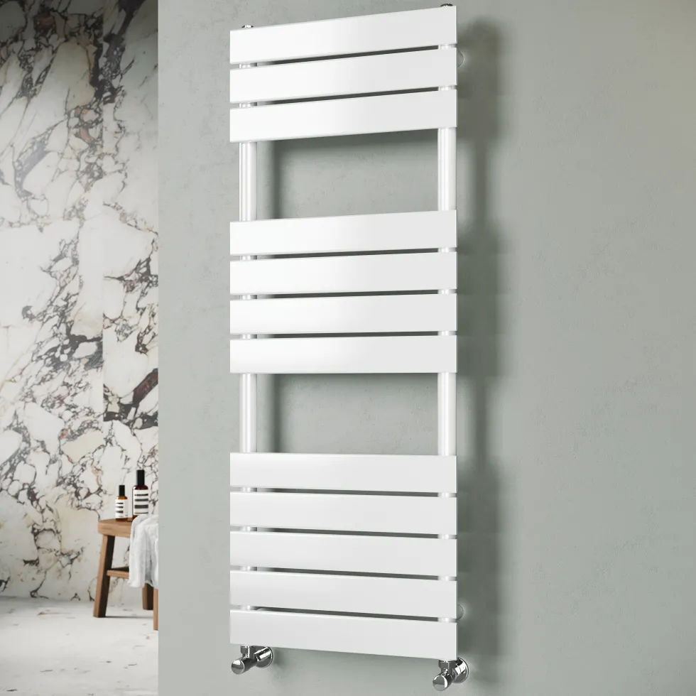 Toasty Hush White Flat Panel Heated Towel Rail