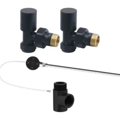 Toasty Matt Black Dual Fuel Kit With Digital Element, Valves And T-Piece