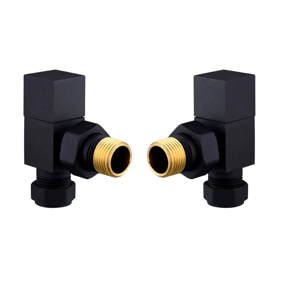 Toasty Matt Black Square Manual Valve