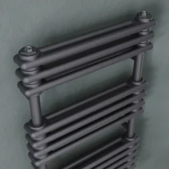 Toasty Montford Anthracite Traditional Column Heated Towel Rail