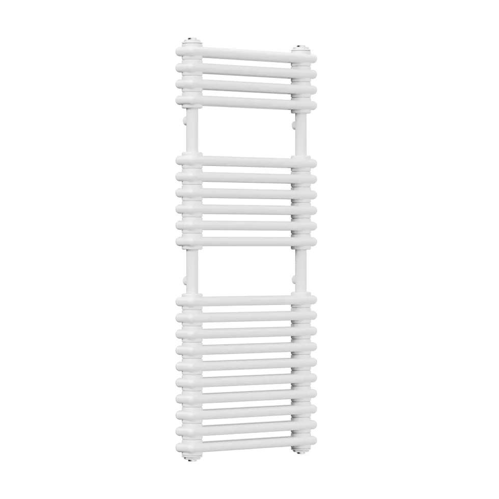 Toasty Montford White Traditional Column Heated Towel Rail