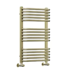 Toasty Nest Brushed Brass Heated Towel Rail