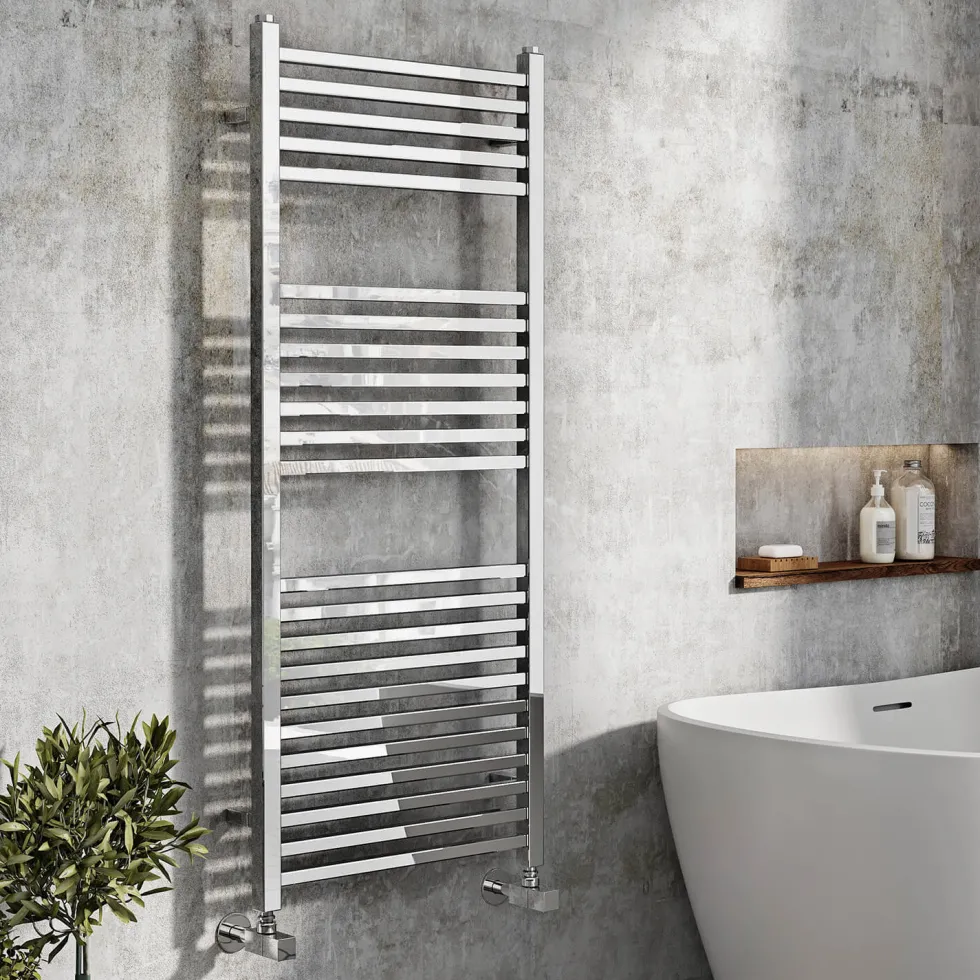 Toasty Oren Chrome Heated Towel Rail