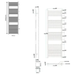 Toasty Oren Chrome Heated Towel Rail