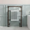 Toasty Penrose Antique Copper Traditional Heated Towel Rail - 965 x 675mm