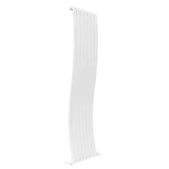 Toasty Plume White Vertical Wave Radiator - 1800 x 415mm