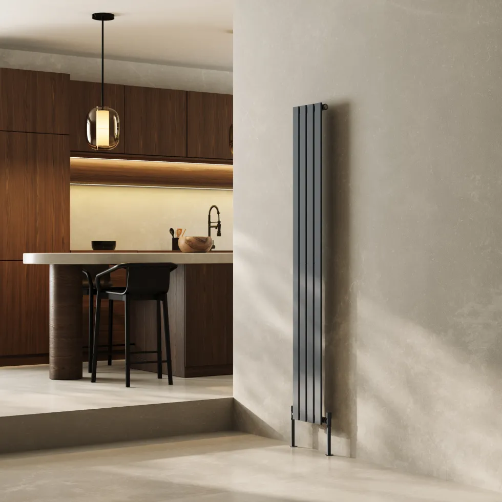 Toasty Radiance Anthracite Flat Panel Vertical Radiator