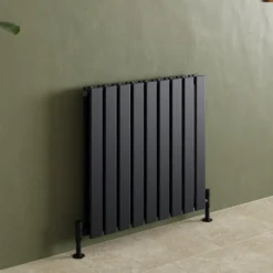 Toasty Radiance Matt Black Flat Panel Horizontal Radiator
