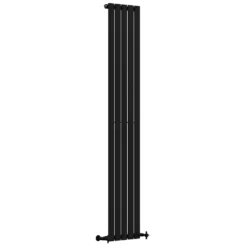 Toasty Radiance Matt Black Flat Panel Vertical Radiator