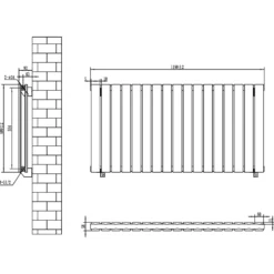 Toasty Radiance White Flat Panel Horizontal Radiator
