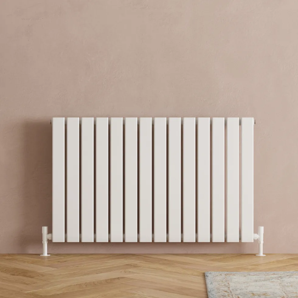 Toasty Radiance White Flat Panel Horizontal Radiator